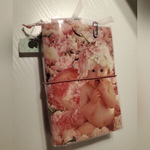 Floral Baby Print Pink Travel Notebook Journal